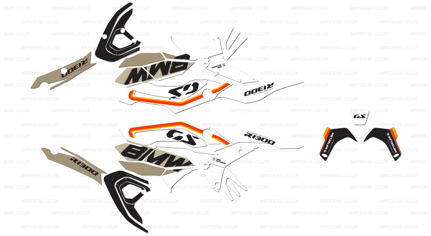 BMW R1300 GS "desert" DECAL KIT