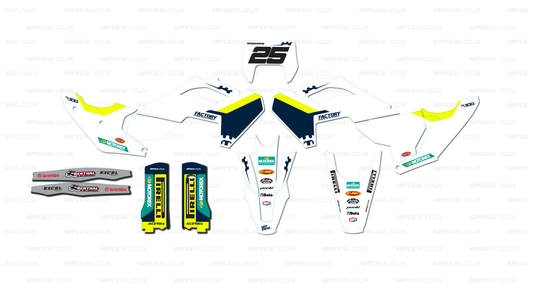 HUSQVARNA ENDURO '25 GRAPHICS OEM REPLICA KIT