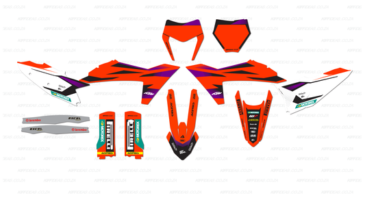 KTM ENDURO '24 GRAPHICS OEM REPLICA KIT