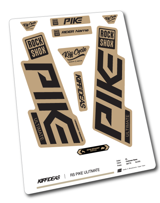 ROCKSHOCK PIKE DECAL SET