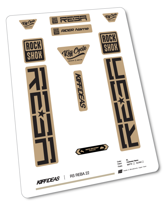 ROCKSHOCK REBA DECAL SET
