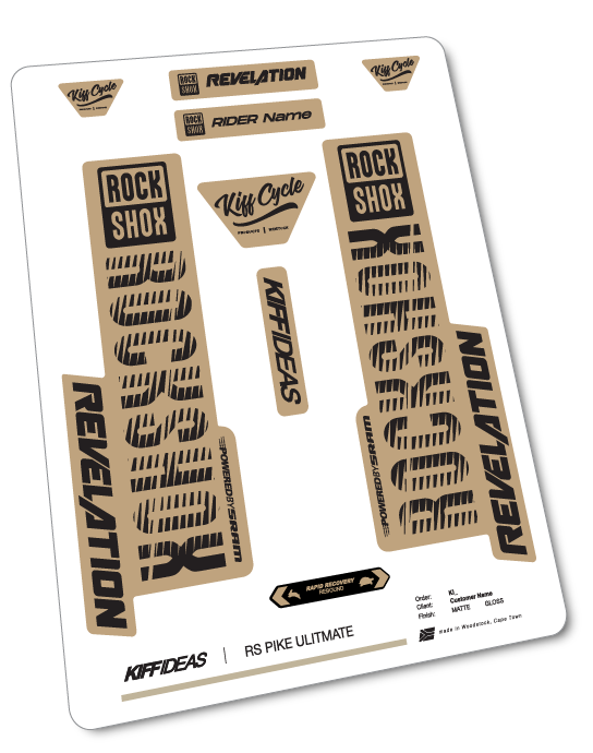 ROCKSHOCK REVELATION DECAL SET