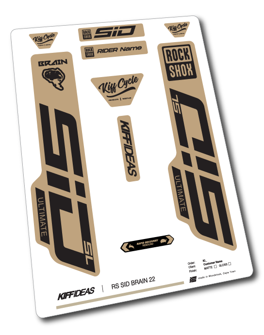 ROCKSHOCK SID ULTIMATE SL BRAIN by Specialized™ DECAL SET