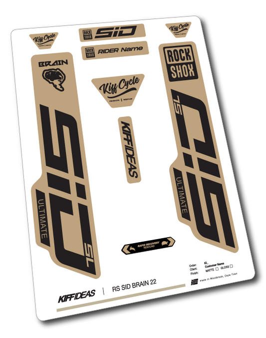 ROCKSHOCK SID ULTIMATE SL BRAIN by Specialized™ DECAL SET