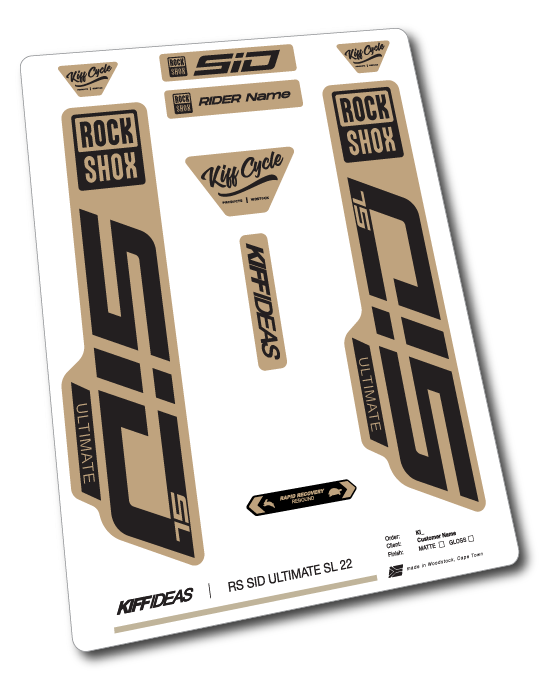 ROCKSHOCK SID ULTIMATE SL DECAL SET