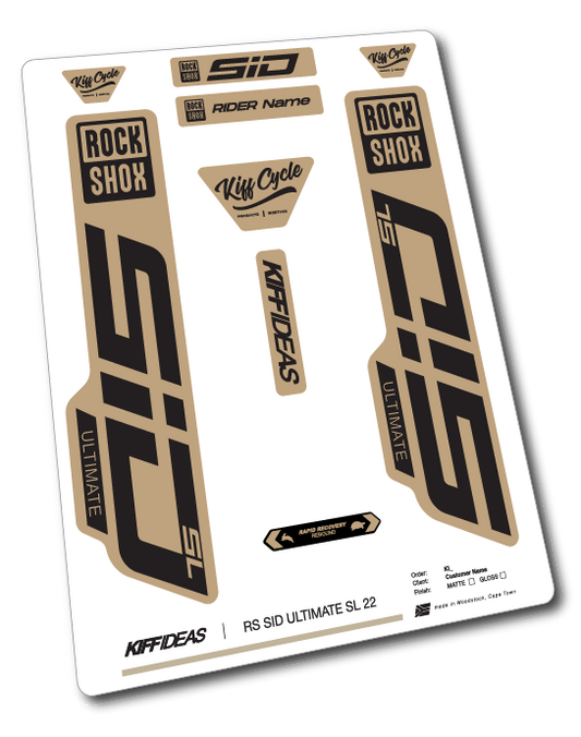 ROCKSHOCK SID ULTIMATE SL DECAL SET